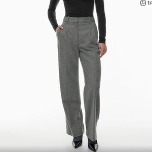 Aritzia Wilfred heather charcoal Wool Trousers